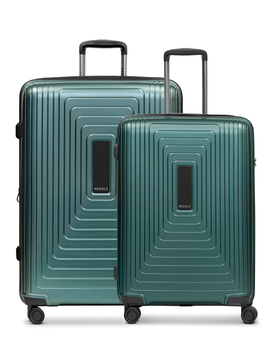 REDOLZ Hartschalen Koffer-Set 2-teilig M + L | 46 x 30 x 66 cm, 52 x 34 x 77 cm, Dehnfalte, Polyprop