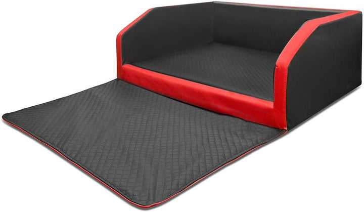 Mayaadi Home Hundebett Kofferraum Bett Travel Duo Autohundebett Schutzdecke Kunst Leder Autositz Mat