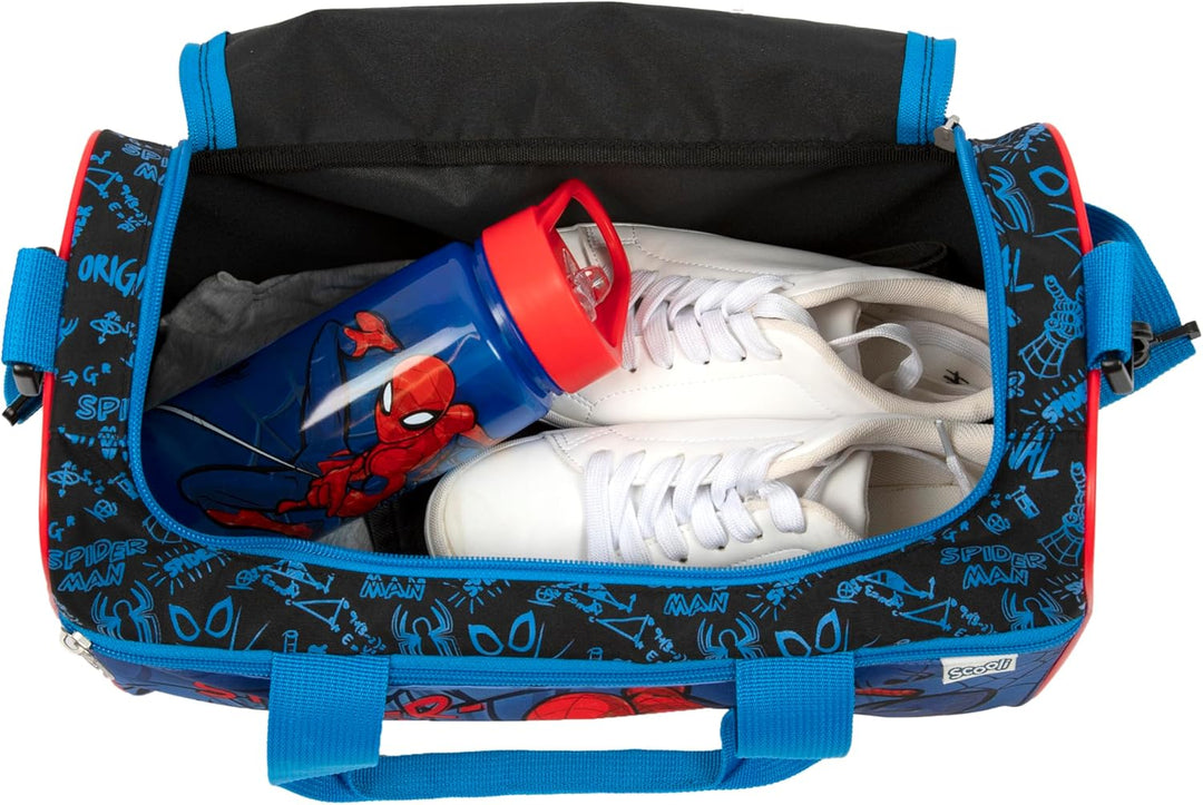 Scooli - Sporttasche für Kinder - 23 x 35 x 16 cm - geräumiges Hauptfach - Verstellbarer Schultergur