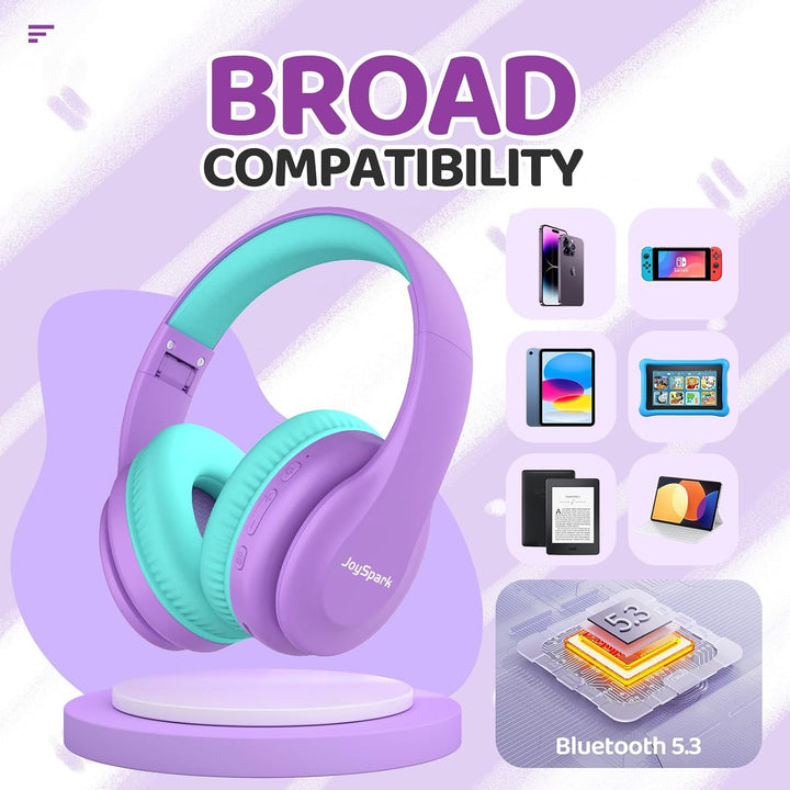 Bluetooth Kopfhörer Kinder, Kabellose Kinderkopfhörer Over-Ear mit 85/94dB Lautstärkebegrenzung, 60