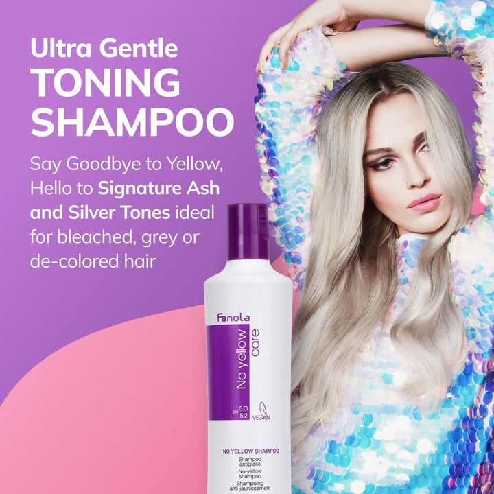 Fanola No yellow Silber-Glanz-Shampoo Anti-Gelbstich, 1000 ml 1 ml (1er Pack), 1 ml (1er Pack)