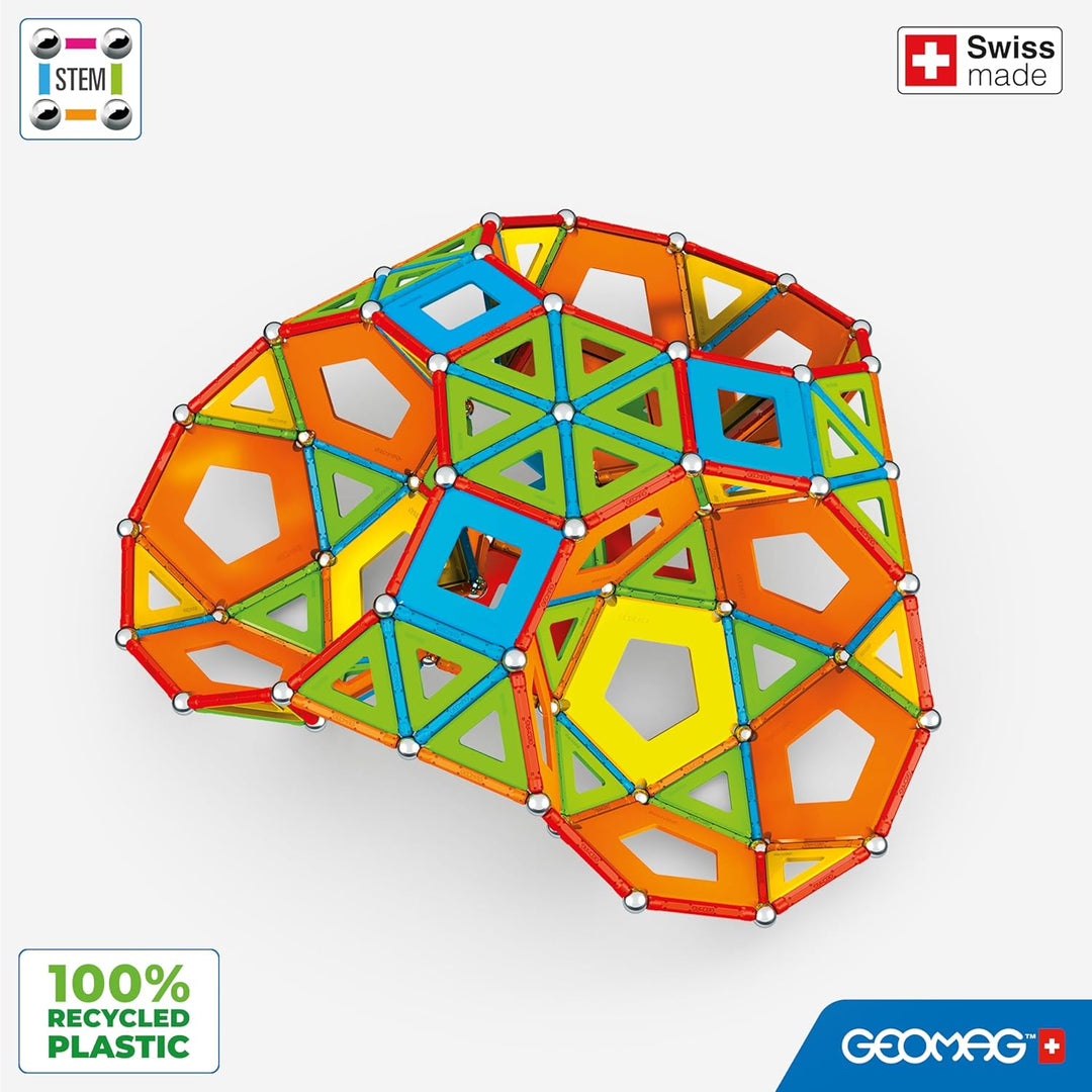 Geomag - Classic Masterbox Magnetische Bausteine für Kinder, Magnetisches Spielzeug, Grüne Kollektio