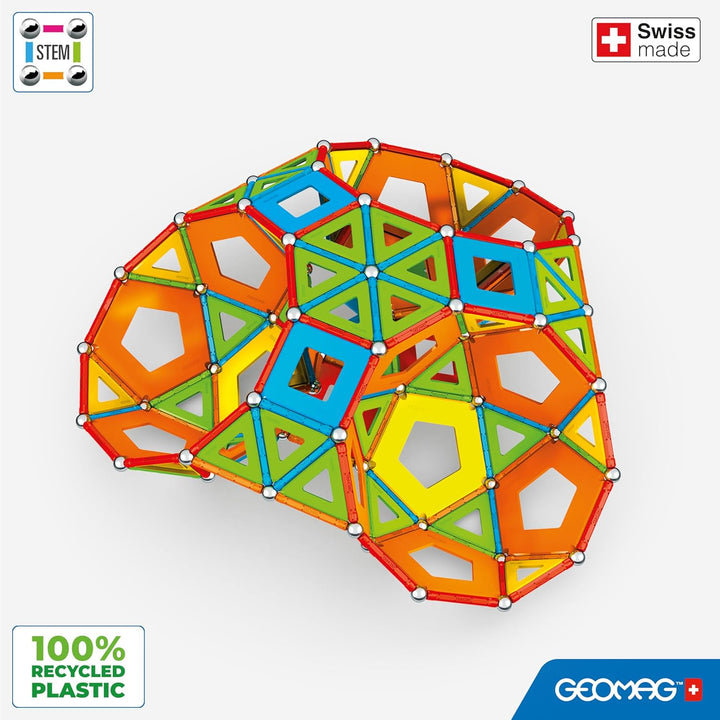 Geomag - Classic Masterbox Magnetische Bausteine für Kinder, Magnetisches Spielzeug, Grüne Kollektio
