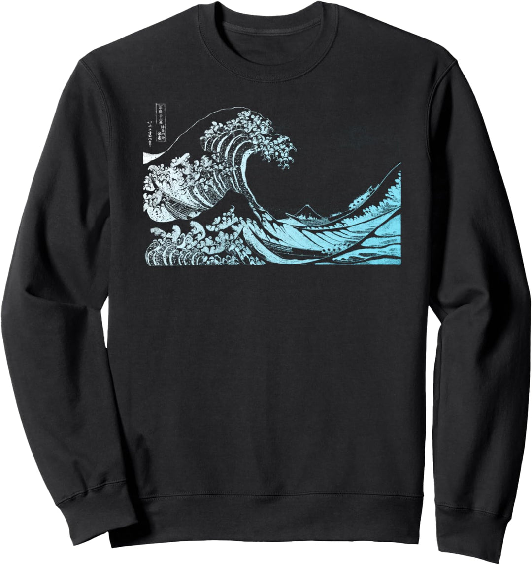 Berühmte Japanische Kunst "Grosse Welle" Hokusai Stilvoll Sweatshirt