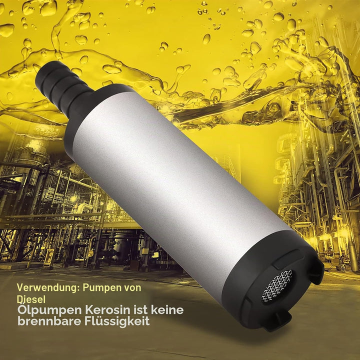 12V 3,8cm 12L /min Edelstahl Tauchpumpe Entladung Diesel Wasser Kerosin Tanken Werkzeug 8500r/m