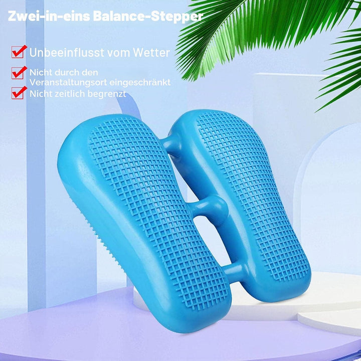 Balance Stepper für Übungen, 4 in 1 aufblasbares Balance Board mit Nadelpumpe, Frauen-Familien-Übung