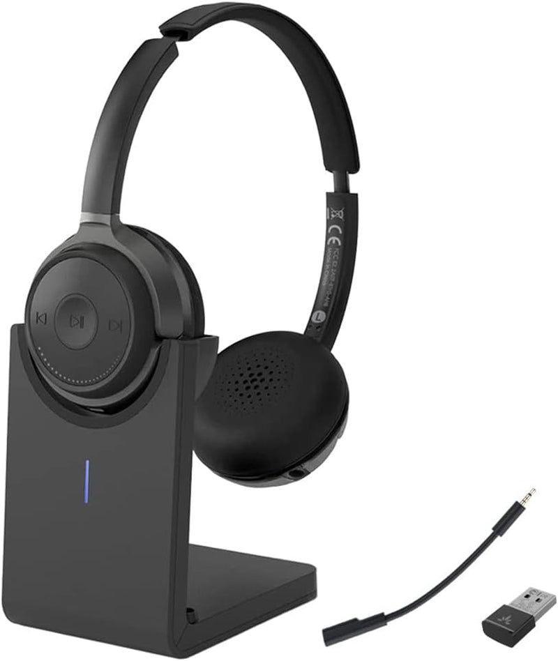 Avantree Alto Clair 2 - Multifunktionale Bluetooth Kopfhörer und Abnehmbares Noise Cancelling Mikrof