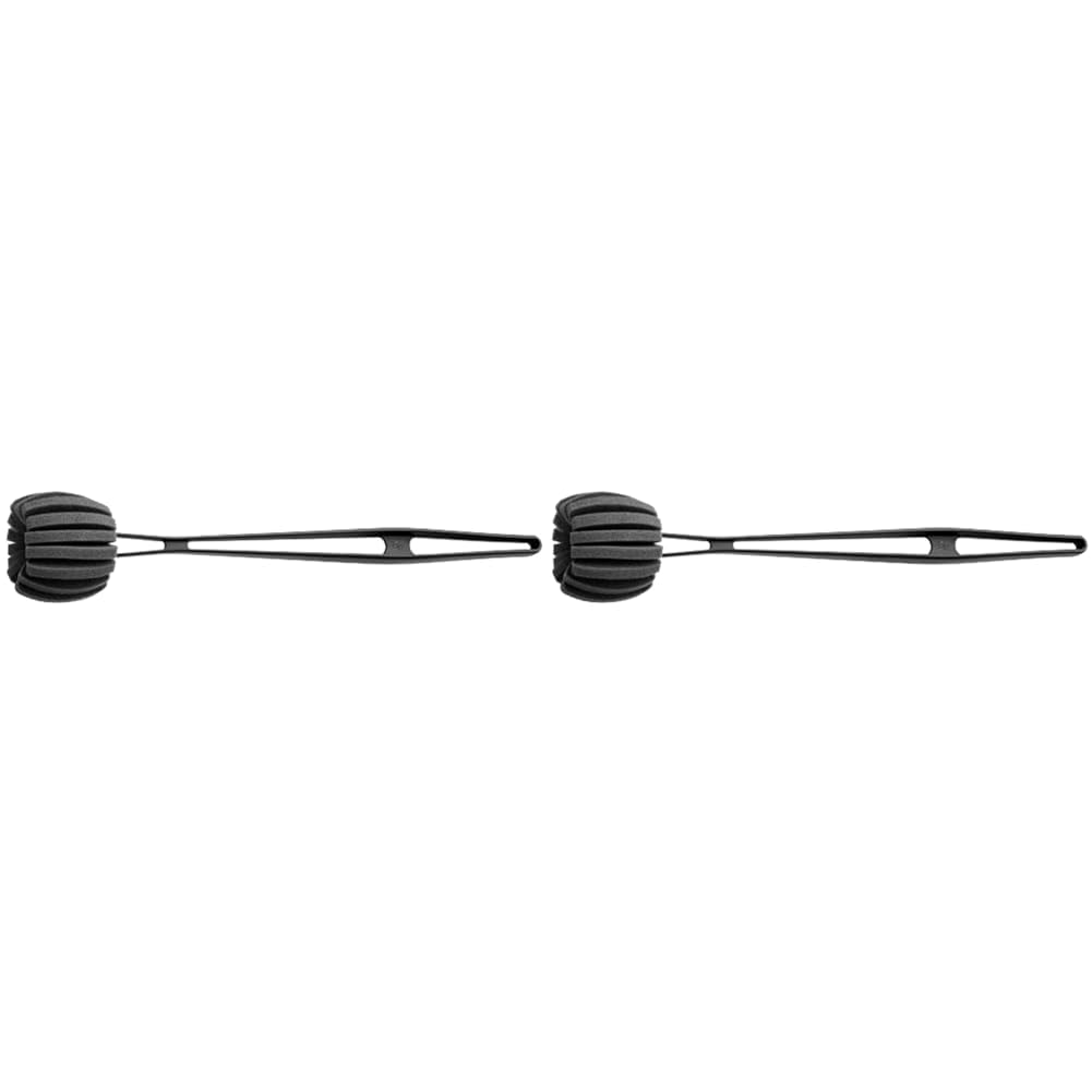 WMF Basic Flaschenbürste lang 41 cm, Reinigungsbürste mit 6 weichen Reinigungsschwämmen, für Gläser,