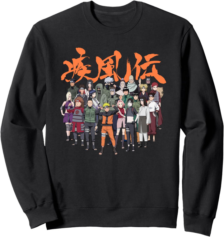 Naruto Shippuden Besetzungsgruppe Sweatshirt