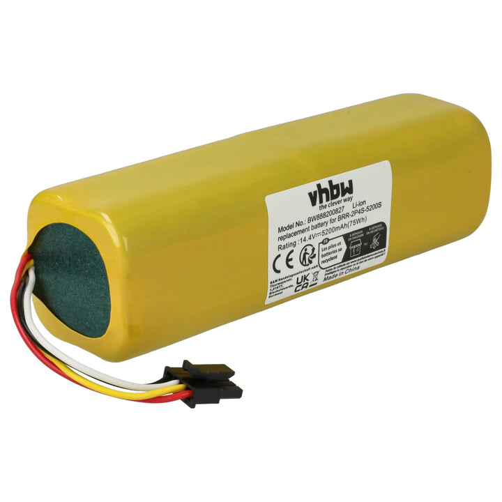 vhbw Akku kompatibel mit Xiaomi Roborock S6 Pure, S6 Pure S6P02-00 RKS6PRV0 Rubys-LB Saugroboter (52