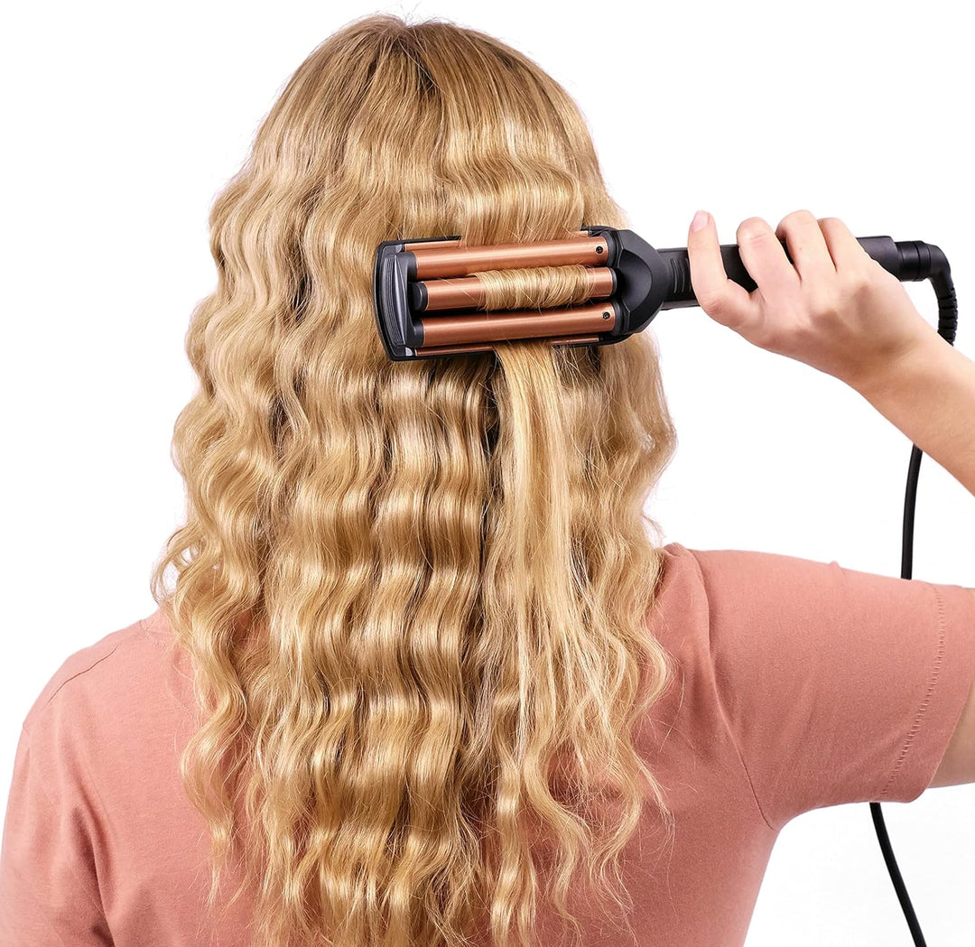 BaByliss Deep Waves Welleneisen für definierte und grosse Mermaid Waves, Beach Waves und Festivalfri