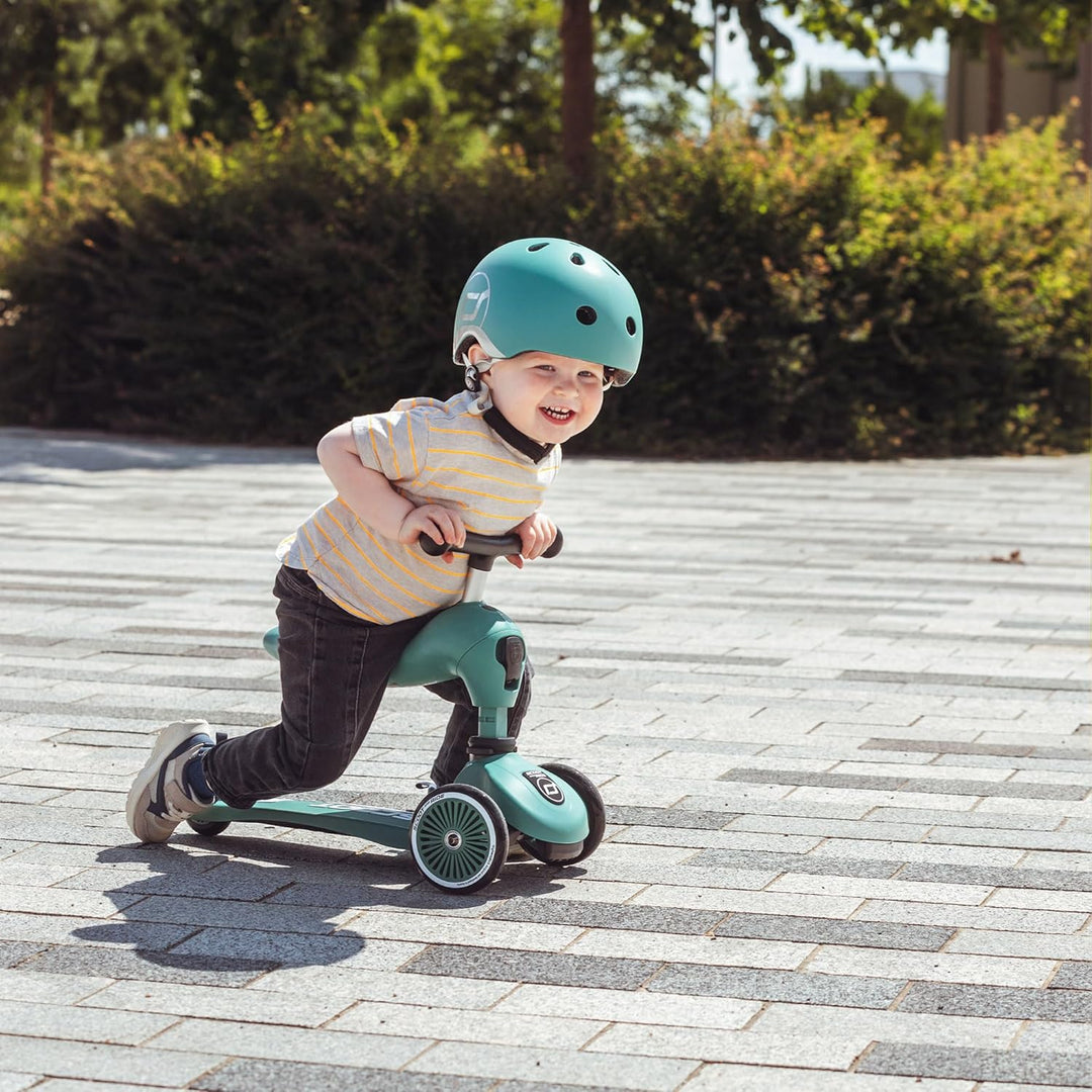 Scoot & Ride - Highwaykick 1 Children Adjustable Seated or Standing 2-in-1 Scooter Including Safety