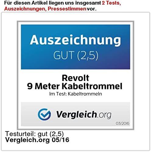 revolt Kabel Aufroller: 9 Meter Kabeltrommel zur Festmontage an Wand & Decke (Automatische Kabeltrom