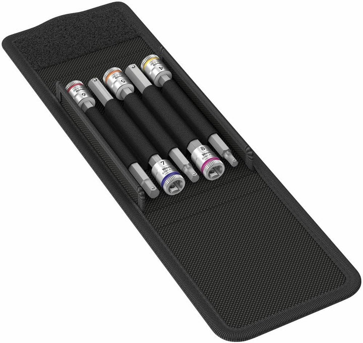 Wera 05003345001 8740 A HF 1 Zyklop Bitnuss-Satz mit 1/4"-Antrieb, mit Haltefunktion für Innensechsk