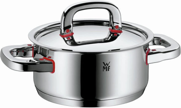 WMF Premium One Kochtopf klein 16,5 cm, Metalldeckel mit Dampföffnung, Bratentopf Induktion 1,5l, Cr