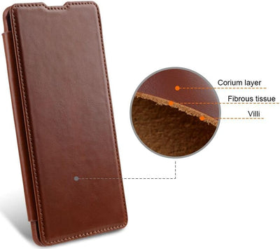 STILGUT Book Case kompatibel mit Google Pixel 6 Hülle aus Leder zum Klappen, Klapphülle, Handyhülle,