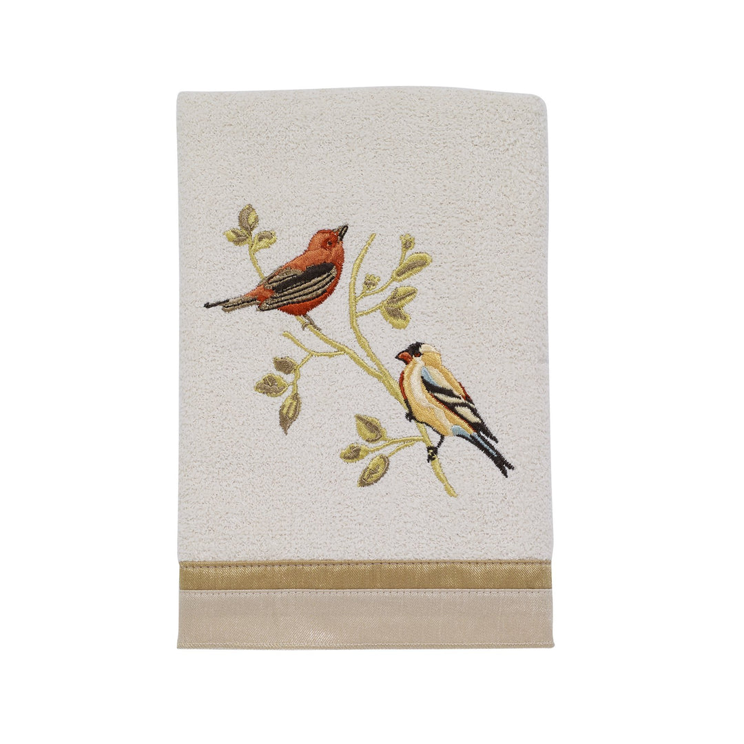 Avanti Linens - Handtuch, weiche und saugfähige Baumwolle (Gilded Birds Collection), elfenbeinfarben
