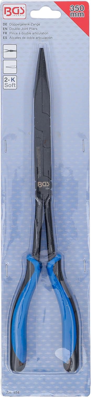 BGS 534 | Doppelgelenk-Zange | gerade Spitze | 350 mm, gerade Spitze