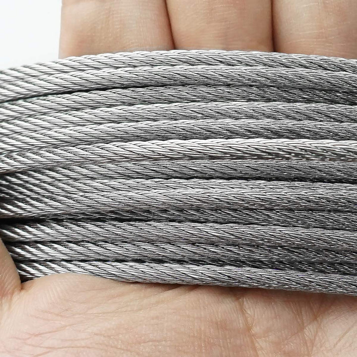 TooTaci Edelstahlseil 3mm Set,Drahtseil 3mm Edelstahl T316,30M/3mm Stahlseil Edelstahl mit 20 Stück