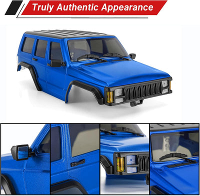 INJORA 6,10 Zoll Radstand ABS Hardtop Cherokee Karosserie für 1/18 RC Crawler TRX4M Bronco Defender