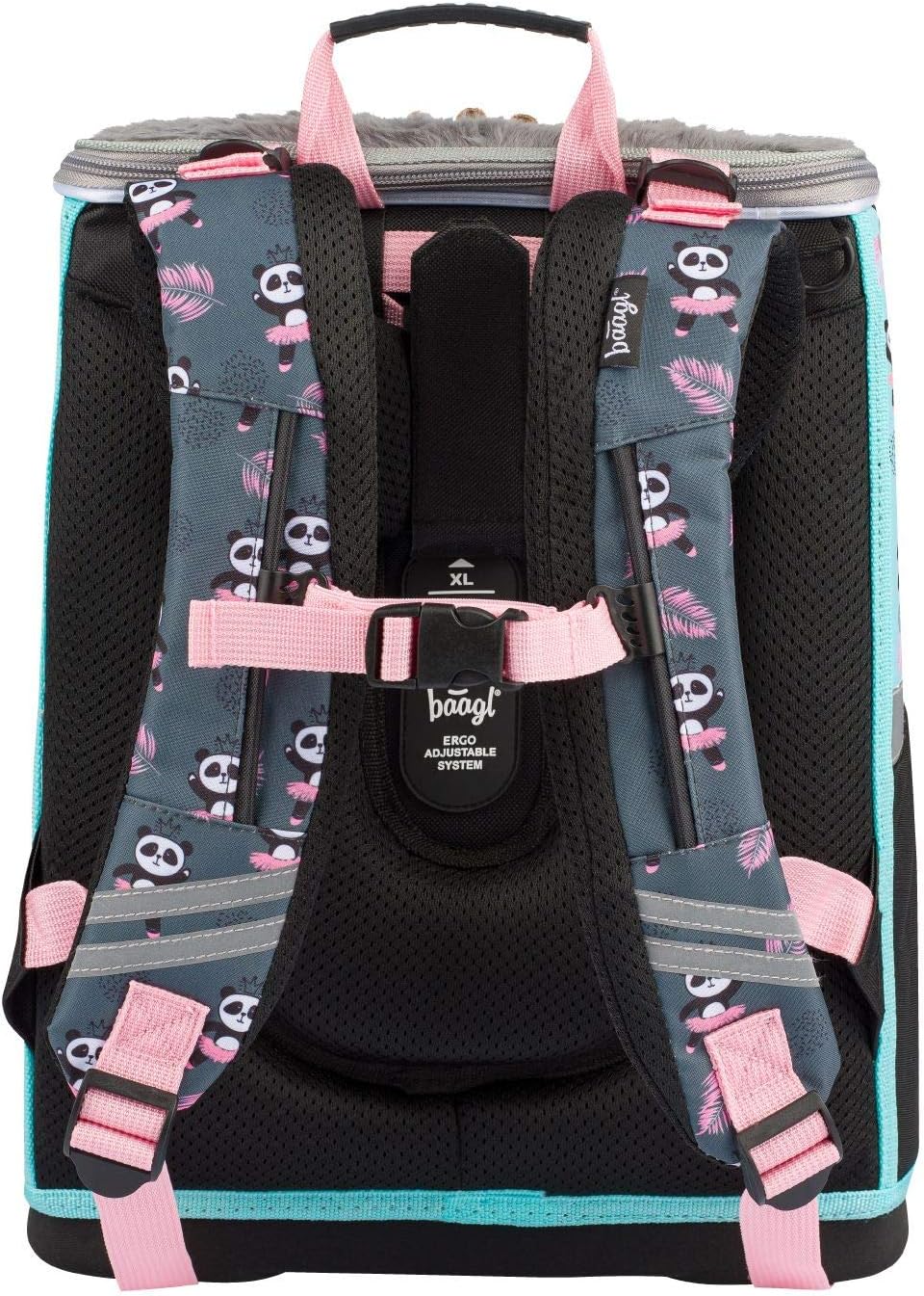 Baagl Schulranzen Mädchen Set 5 Teilig - Zippy Schultasche ab 1. Klasse - Grundschule Ranzen mit Bru