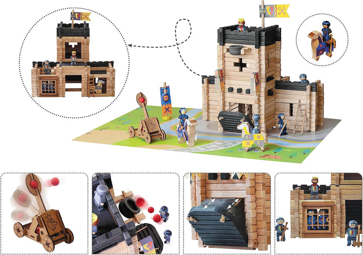 Jeujura - 8028 – Burg Fort et CatapuLTE – 270 Teile – ab 5 Jahren