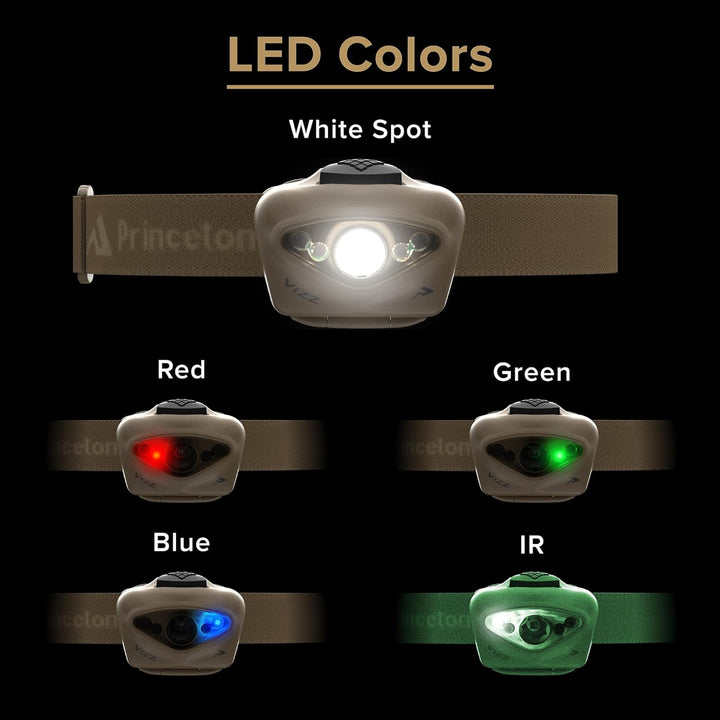 Princeton Tec VIZZ TAC RGB+IR 420 Lumen Hautfarben, Hautfarben