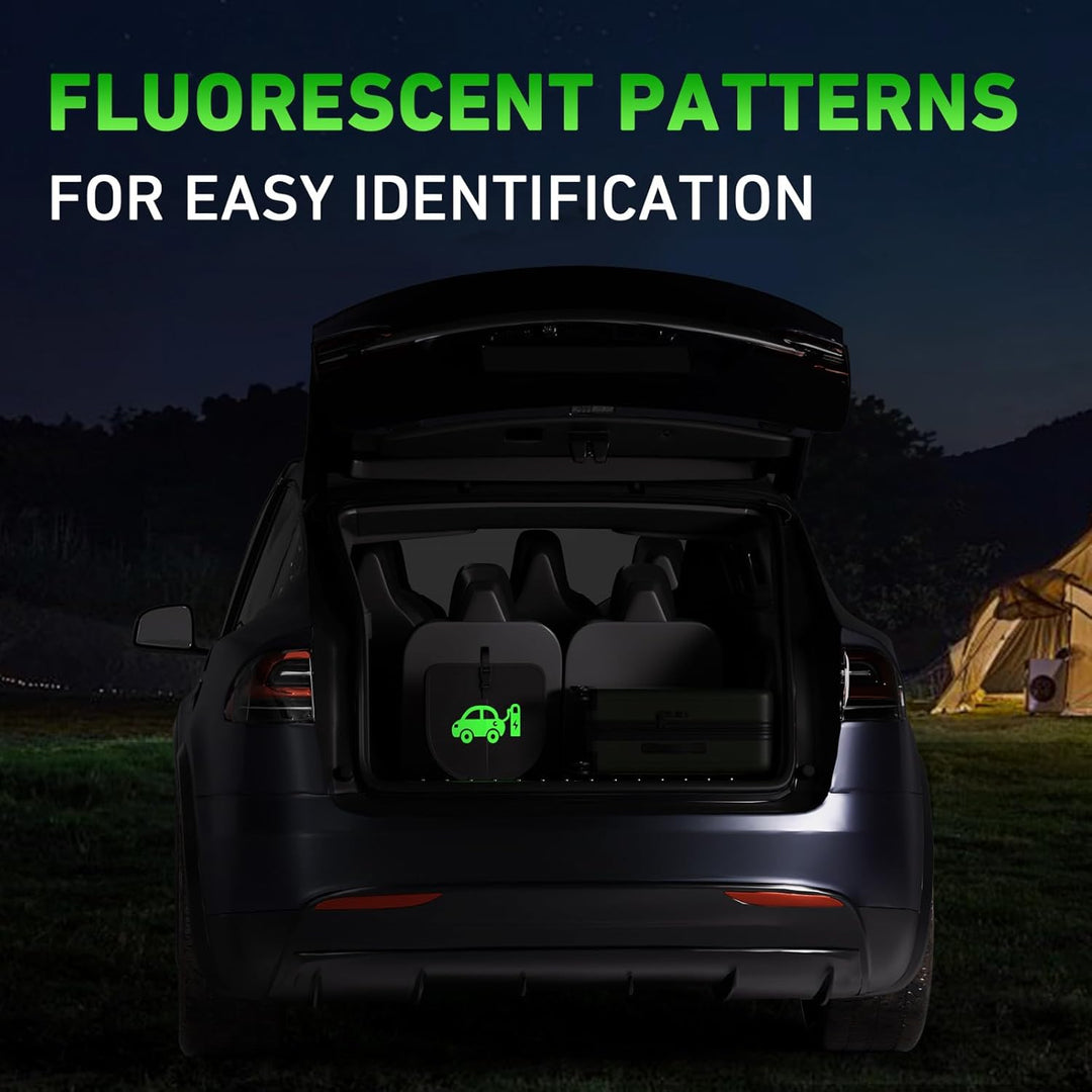 EV Ladekabel Tasche für Elektroauto - Wasserdichte Aufbewahrungstasche mit Fluoreszierendem Design -