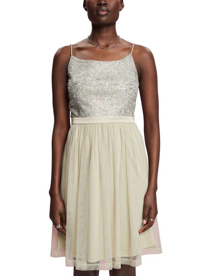 ESPRIT Damen 033eo1e334 Kleid XL 335/Dusty Green, XL 335/Dusty Green