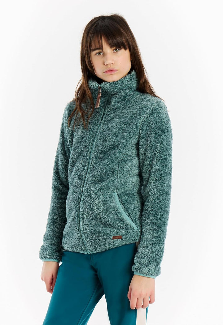 Protest Mädchen Oberteil Mit Durchgehendem Reissverschluss Riri JR 116 Glacial Blue, 116 Glacial Blu