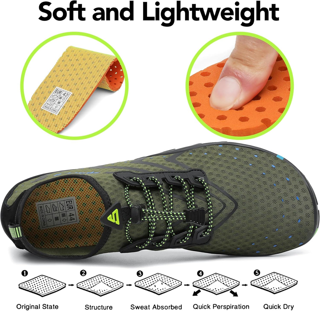 SAGUARO Badeschuhe Strandschuhe Aquaschuhe Wasserschuhe Surfschuhe Schwimmschuhe für Damen Herren Ki