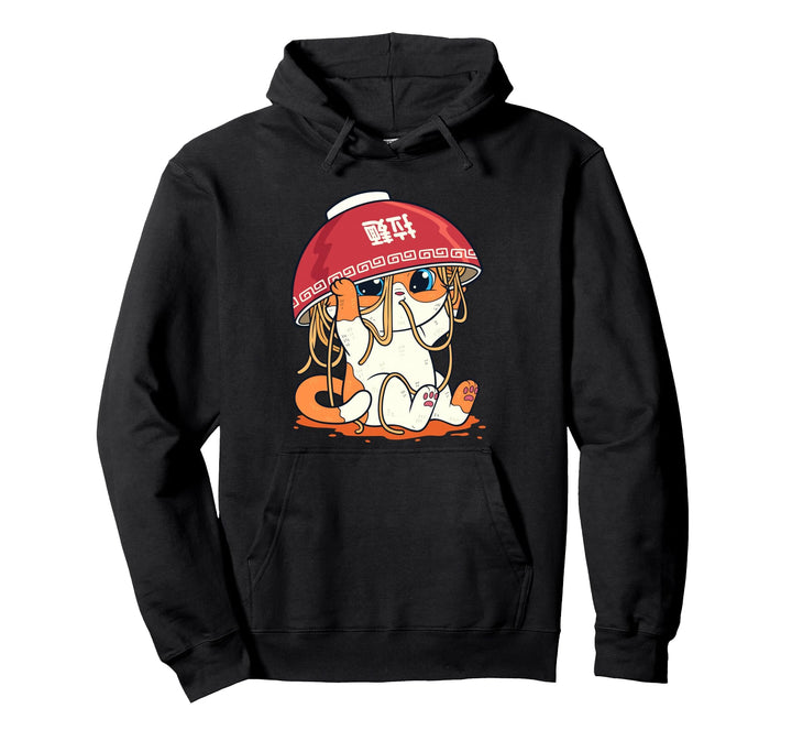 Kawaii Niedliche Anime Katze Mädchen Otaku Japanische Ramen Pullover Hoodie