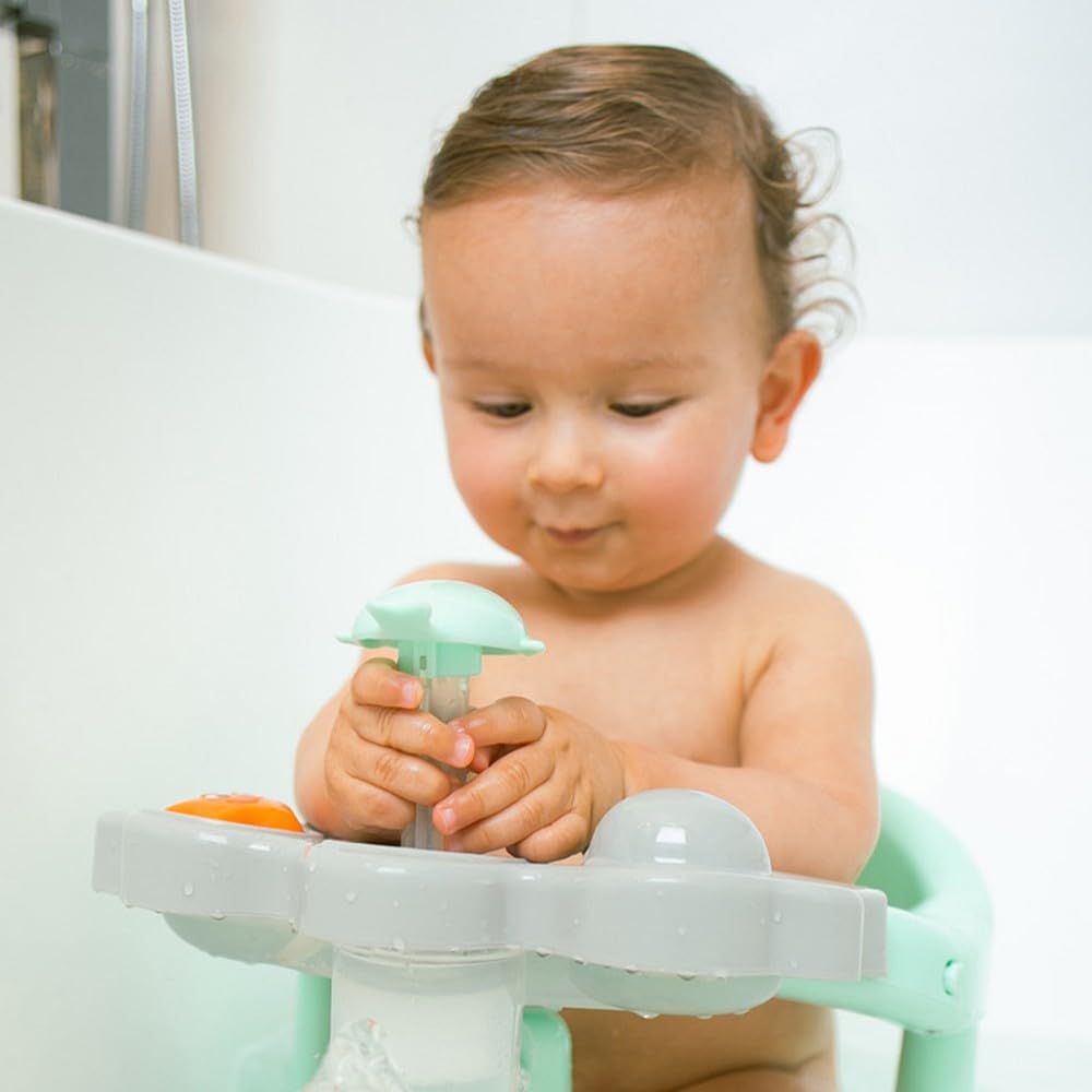 Interbaby Badewannensitz Baby Rutschfest mit Saugnäpfen | Baby Badewannensitz Sicher &amp; Ergonomisch |