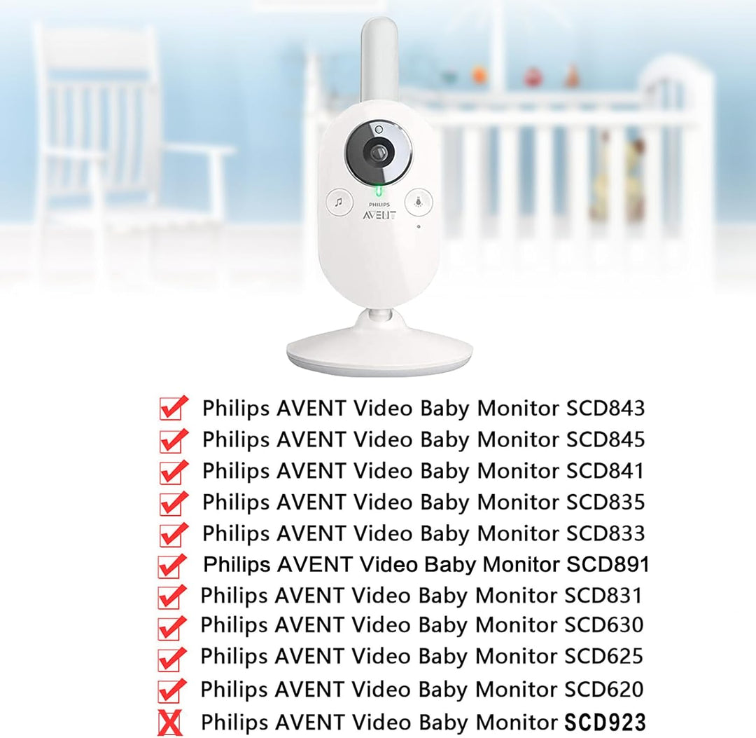 Monitor Halterung für Philips Avent Babyphone SCD843/26, SCD833/26, SCD630/26, Flexible Clip Holder