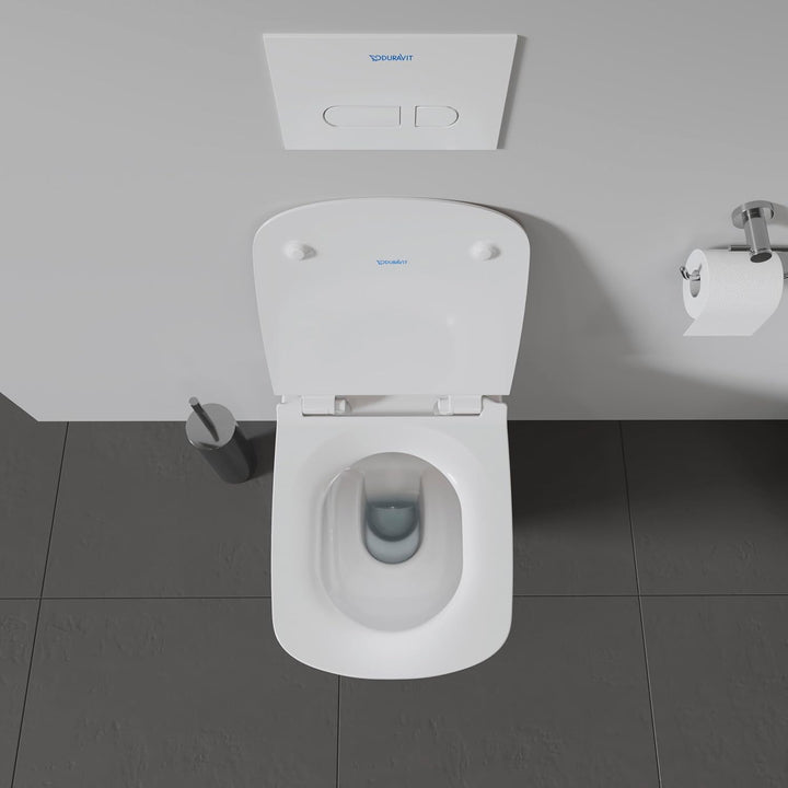 Duravit WC-Sitz DuraStyle, Toilettendeckel aus Urea-Duroplast, Klodeckel mit Edelstahl Scharnieren,