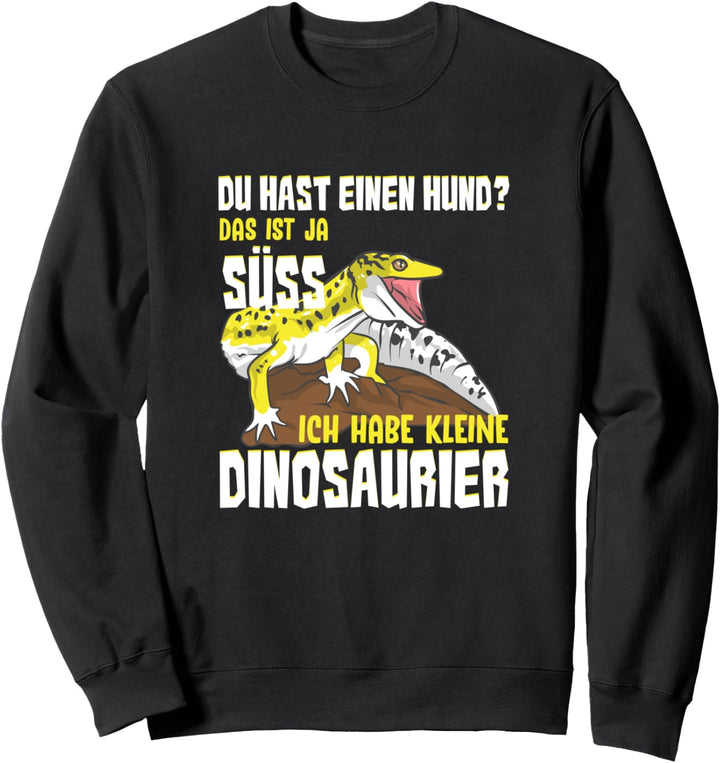 Lustig Leopardengecko Haustier Eidechese Grafik Reptilien Sweatshirt
