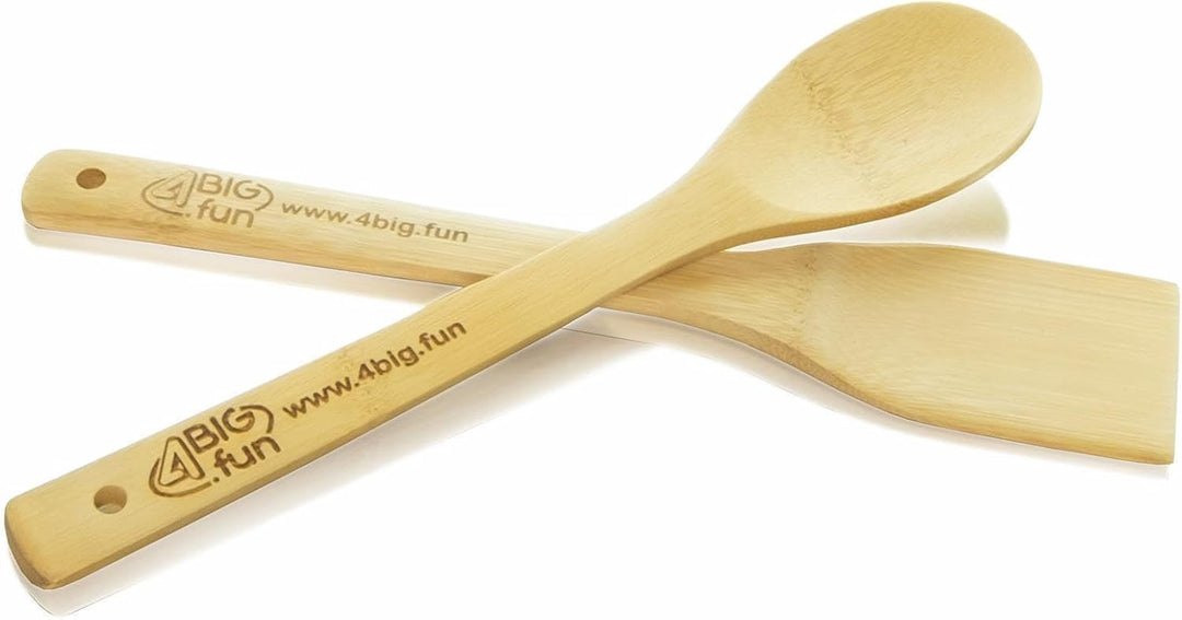 BIG-PAN Wok 30 cm Kazan aus Gusseisen 4,7 L mit zwei Griffen Aluminiumdeckel Bambus-Küchenutensilien