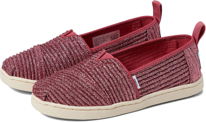 TOMS Mädchen Glitter Alpargata Flache Slipper, 30 EU Pink Rose
