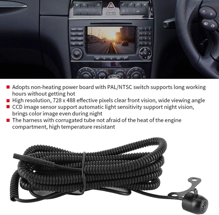 Auto-CCD-Kamera, Mini-Frontkamera, universeller CCD-Bildsensor, Nachtsicht, wasserdicht, mit PAL/NTS