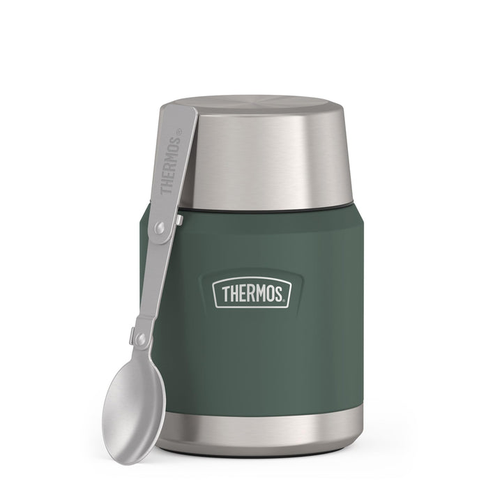 Thermos ICON Food Jar 0,47 l, grün matt/forest, Speisegefäss für Essen 470 ml, doppelwandigem 18/8 E