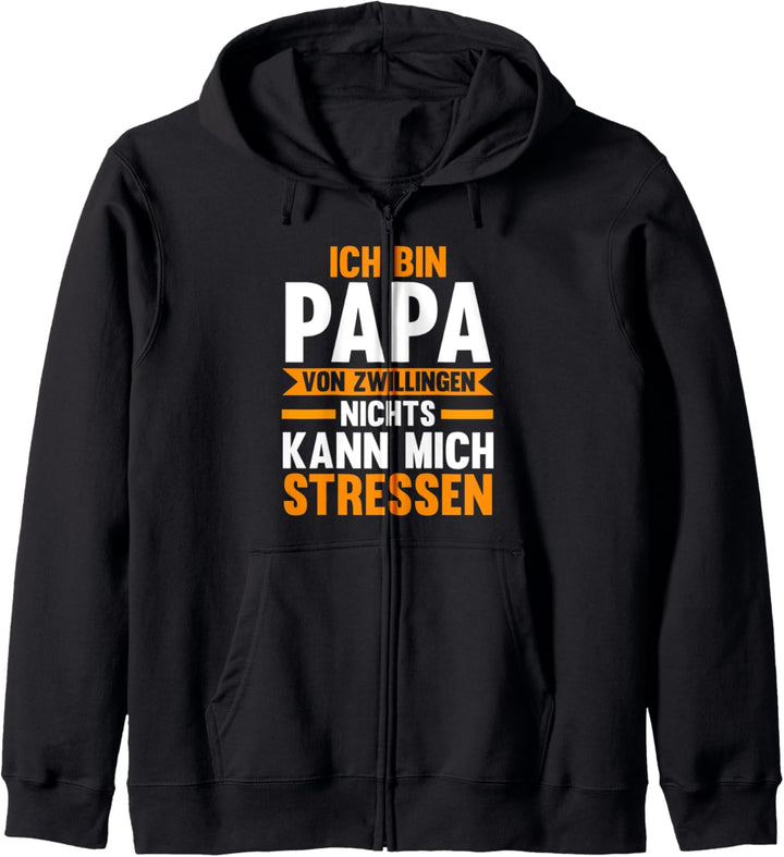 Vater Papi Zwilling Zwillinge Zwillingspapa Papa Kapuzenjacke
