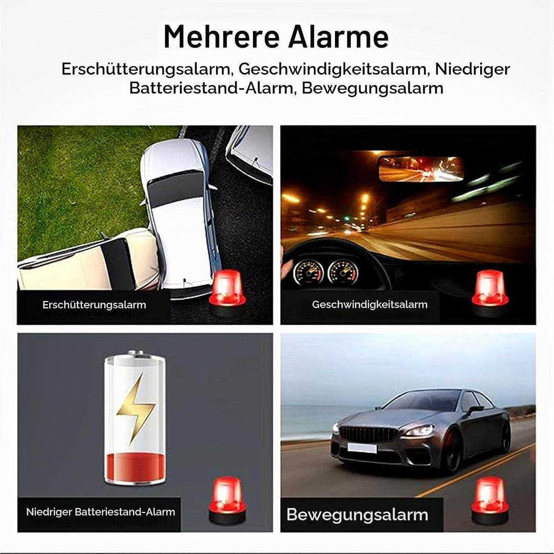 Winnes 4G Mini GPS Tracker 1500 mAh - Auto GPS/AGPS/LBS Echtzeit Ortung Anti-Verlust Magnet Mit Grat