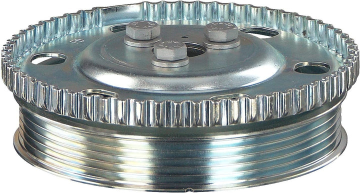 febi bilstein 44813 Riemenscheibe (entkoppelt) für Kurbelwelle, mit Polrad und Schrauben , 1 Stück