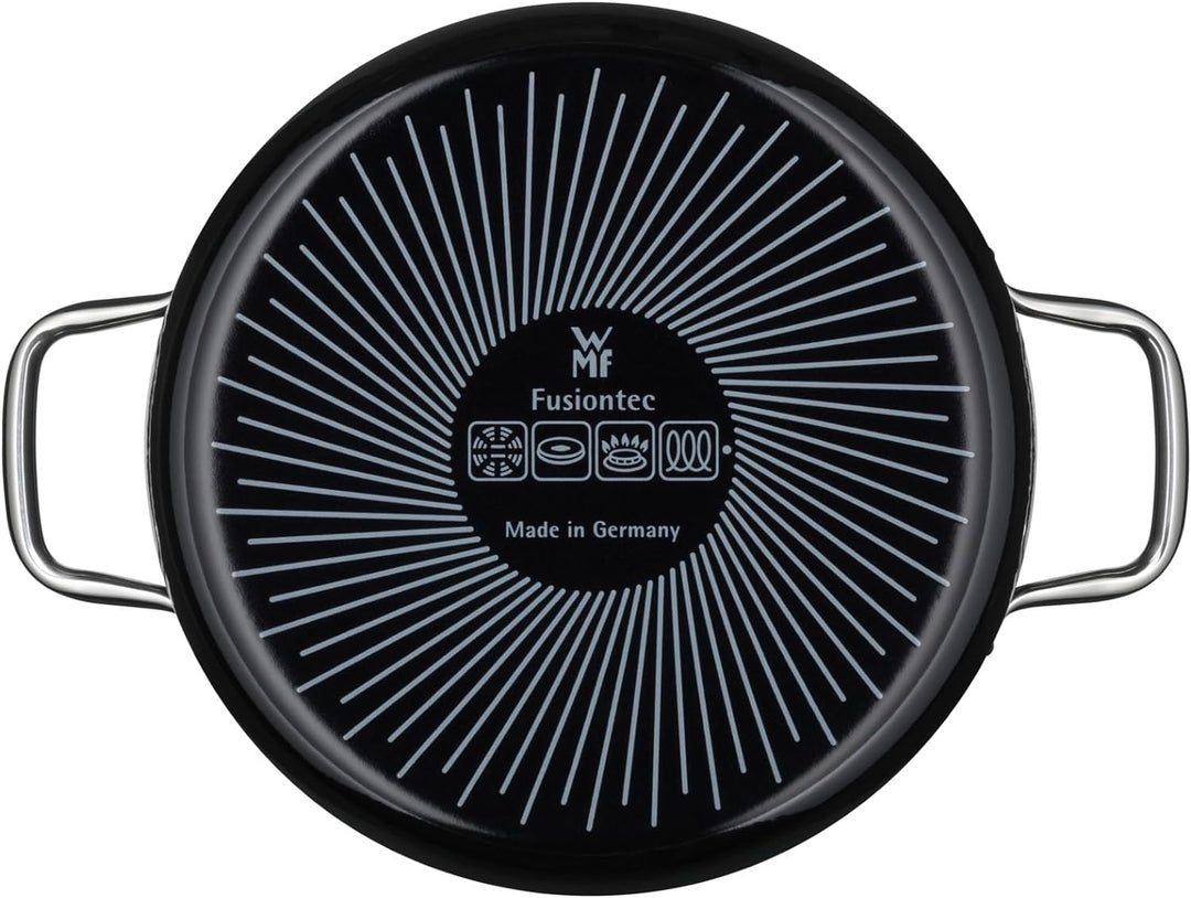 WMF Fusiontec Essential Kochtopf gross, 24 cm, Glasdeckel, Bratentopf Induktion, 4,4l, High-Tech Ker