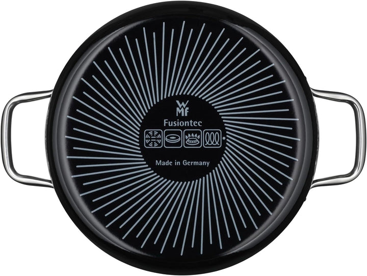 WMF Fusiontec Essential Kochtopf gross, 24 cm, Glasdeckel, Bratentopf Induktion, 4,4l, High-Tech Ker