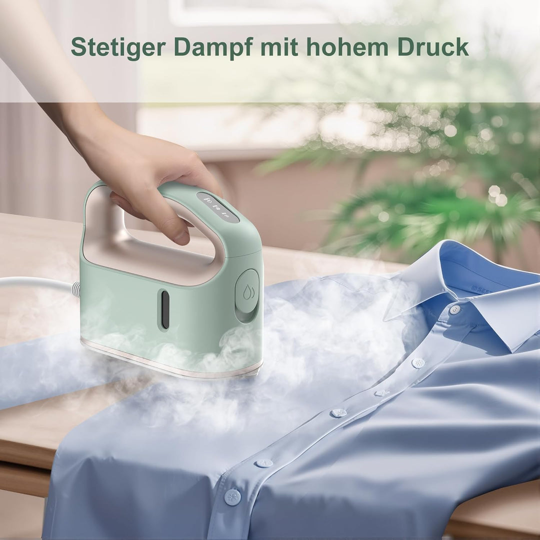 Newbealer Dampfbügeleisen, Kontinuierlicher Turbo-Dampf für Kleidung, 360° horizontales und vertikal