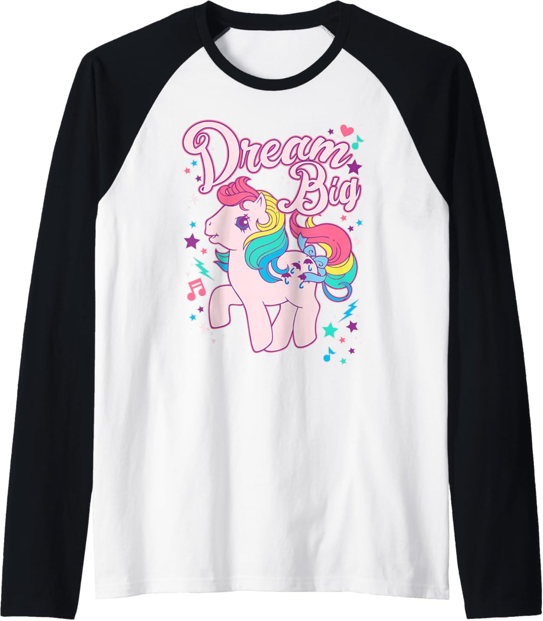 My Little Pony Parasol Dream Big Rainbow Vintage Raglan