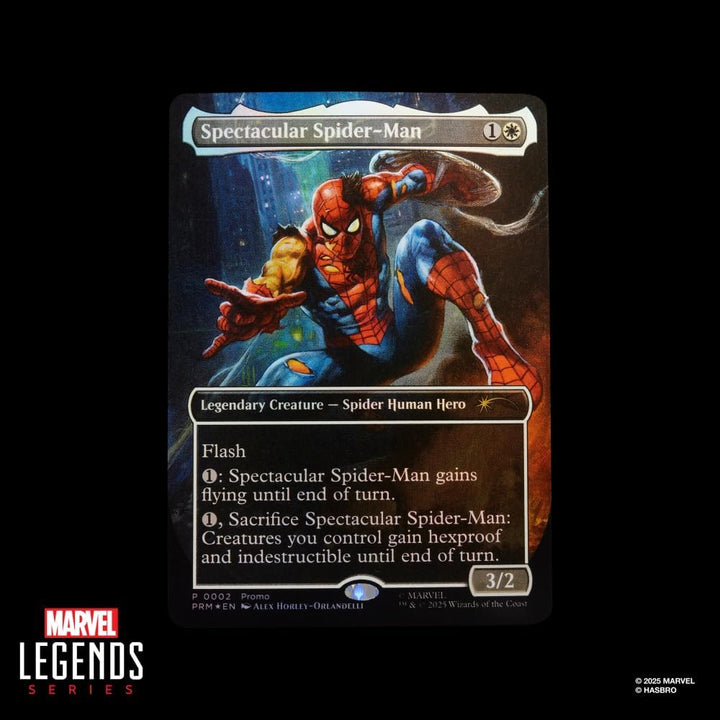 Hasbro Marvel Legends Series Magic: The Gathering Spider-Man mit Kampfspuren, Action-Figur Plus Exkl