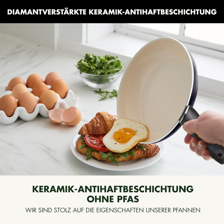 GreenPan Rio Gesunde Antihaft-Keramik Bratpfanne 26 cm, PFAS-frei, Stay-Cool-Griff, Backofenfest bis
