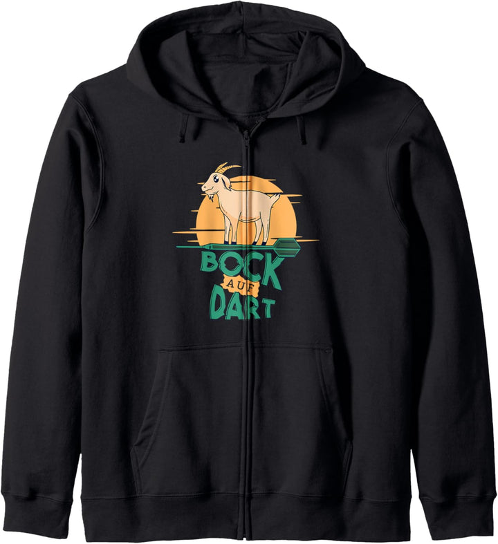 Bock auf Dart Kapuzenjacke